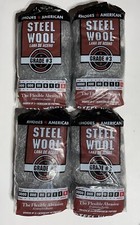  4 Packs  Rhodes American - Steel Wool - Grade 3 - Coarse - 12 Pads / Pack