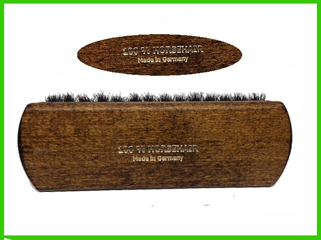 Shoe Brush ~ Hard Wood Handle ~ BLACK QUALITY 100% Horse Hair