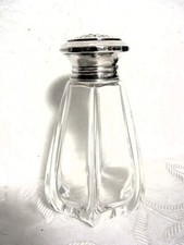 Kristall Zuckerstreuer Deckel 950 Silber