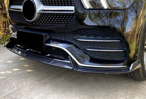For Benz GLE W167 GLE53 2020-2022 Carbon Fiber Front Bumper Lip Spoiler Splitter - Picture 9 of 12