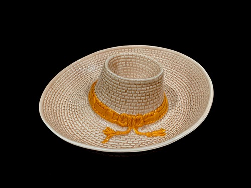 VINTAGE WHITTIER WARE SOMBRERO HAT chip 