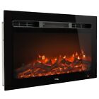 Rv 26" Recessed Electric Fireplace Heater for Motor Home Camper Trailer Heating