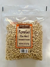 New Trader Joe's Unroasted & Unsalted Pignolias Pine Nuts 8oz