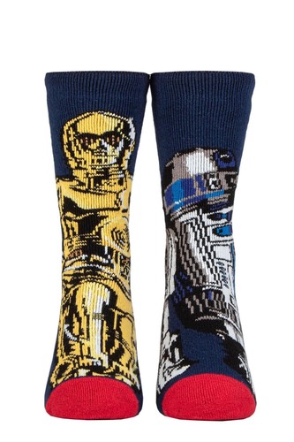 Star Wars Kids Thermal Socks Boys Disney 1.6 TOG Lite Many Designs- HEAT HOLDERS - Picture 7 of 9