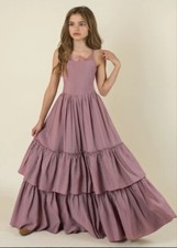 Absolutely Stunning Joyfolie Purple Dress Ruffle 12 New 