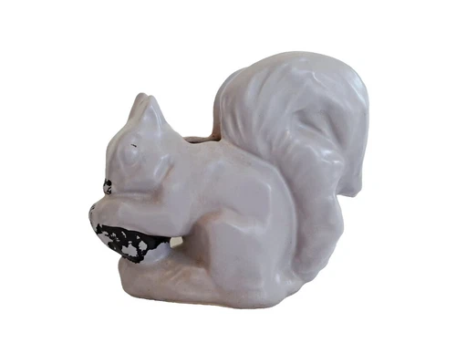 Vintage McCoy Pottery Lavender Purple Squirrel Planter