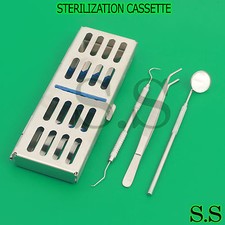 STERILIZATION CASSETTE 7"x2.50" Surgical DENTAL, MEDICAL LAB FOR 5 INSTRU DN-423