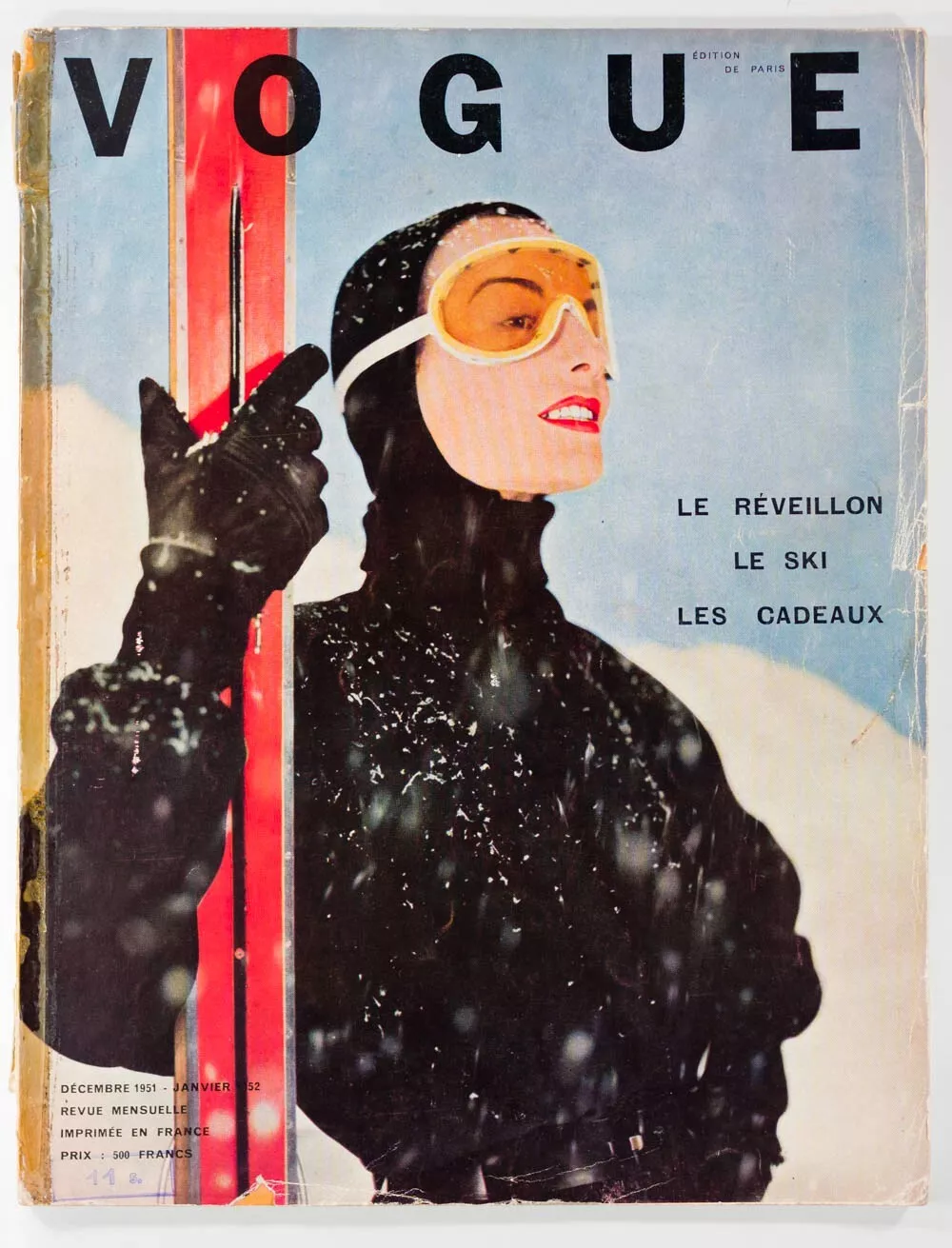 Vêtements de ski BALENCIAGA Cecil Beaton CHRISTIAN DIOR Balmain CHANEL Hermes PARIS VOGUE