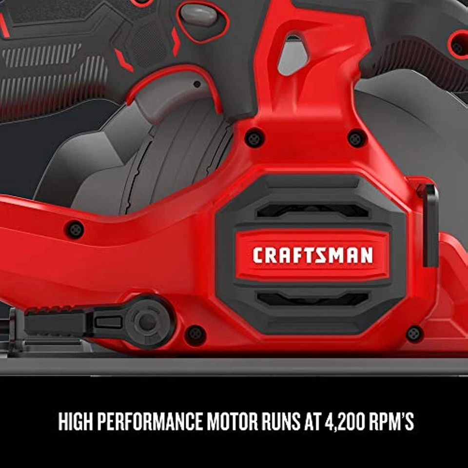 CRAFTSMAN V20* 6-1/2-Inch Cordless Circular Saw, Tool Only (CMCS500B) - Image 4 of 4