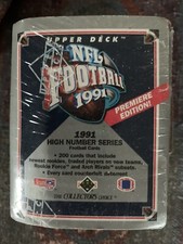 1991 Upper Deck High Number Series Football Factory Sealed Set (200)
