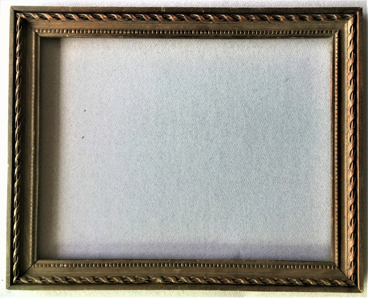 elegant vintage 12 1/2 x 15 7/8 twisted carved wood frame cadre