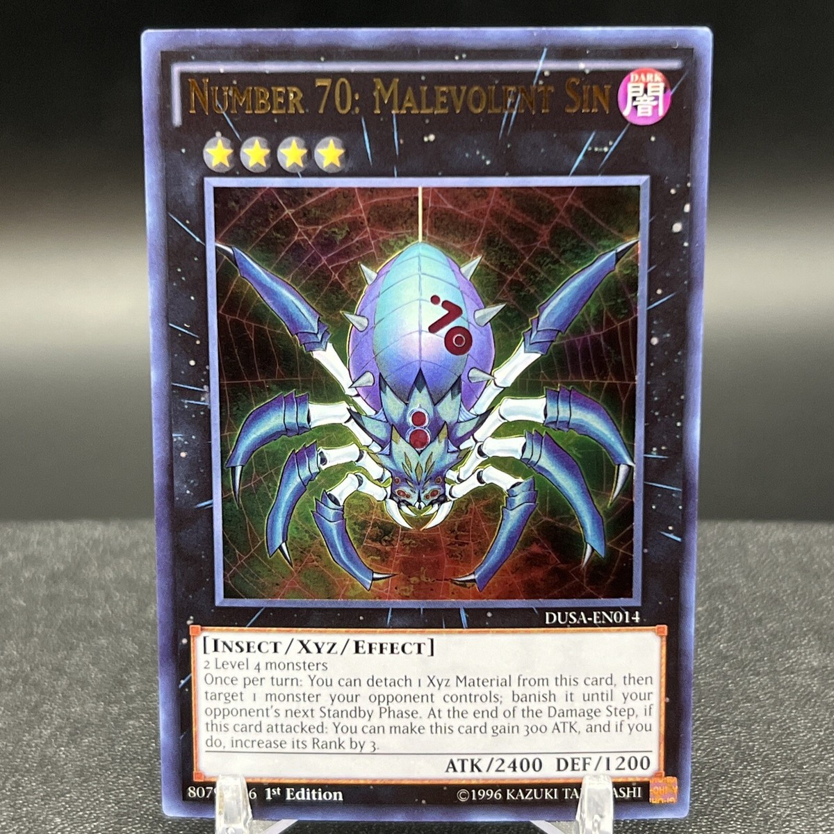 Number 70: Malevolent Sin DUSA-EN014 1st Edition Ultra Rare Yugioh