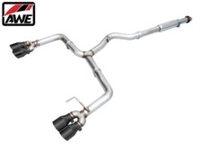 Awe Track Edition Catback Exhaust W Diamond Black Tips For 2022-2025 Subaru Wrx