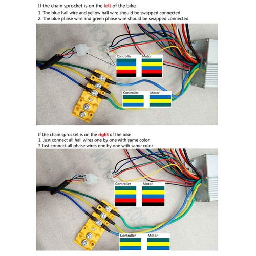 48V 1800W Brushless Motor Kit Controller 420 Sprocket Electric Go Kart Scooter - Picture 2 of 11