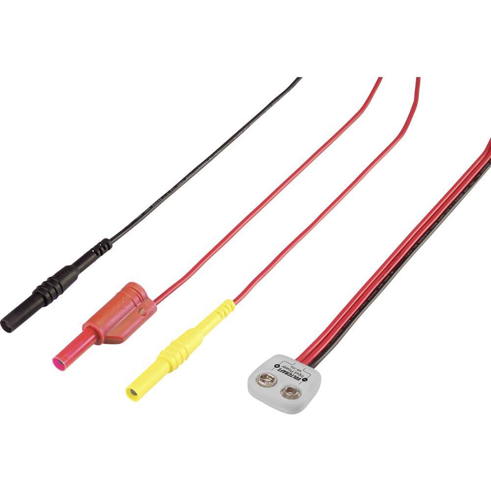 VOLTCRAFT MB-704 Messadapter - 9 В блокбатарейном корпусе gerade Schwarz, Рот