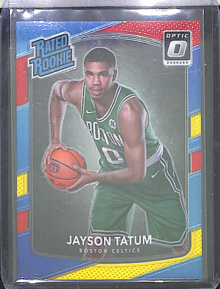 2017-18 Donruss Optic Red and Yellow Rookie #198 Jayson Tatum