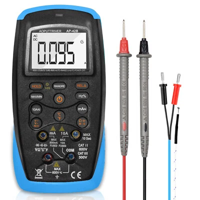 Digital LCD Multimeter Voltmeter DC AC Amperemeter Messgerät NCV Tester 200V 10A - Bild 1 von 4