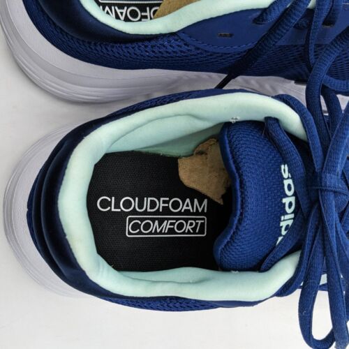 Adidas "Cloudfoam Comfy" scarpe ultraleggere da donna per tutti i giorni (verde navy/schiuma di mare) - Foto 18 di 19