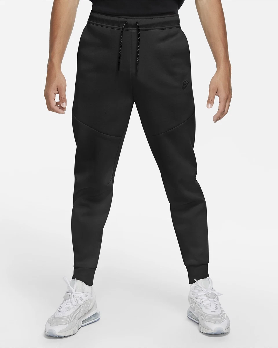 Nike Tech Fleece Pants Joggers Sweatpants Triple Black Cuffed