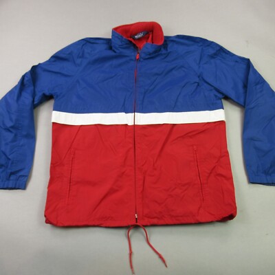 Woolrich Jacket Mens Large Long Sleeve Full Zip Vintage 80's Hood