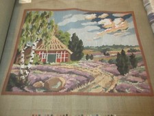 Vintage Halbstich Cottage Needlepoint Canvas 77508