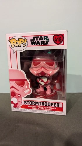 Funko POP Star Wars Valentine's Day Stormtrooper Pink 418 New Vinyl Figure