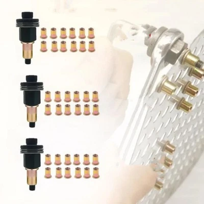 MARKENLOS 33tlg Hand Nietmutter Handwerkzeug Set für M3 M5 Nietköpfe mit für Muttern