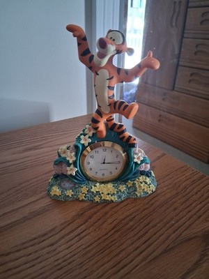 VINTAGE DISNEY S TIGGER FIGURINE CLOCK   TIGGER TIME  FANTASMA CLOCK