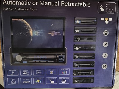 HD Einziehbarer Auto Multimedia Player mit 7 Zoll Touchscreen + Rückfahrkamera