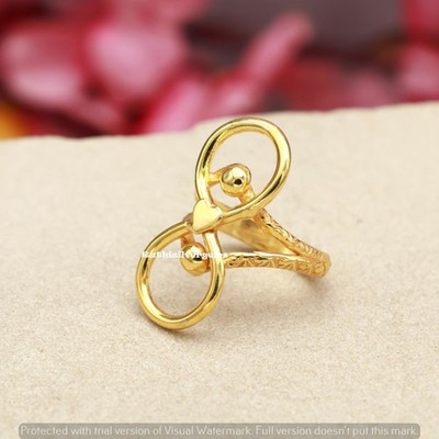 Arthritis splint Ring, Top Finger Hammered Brass Gold Handmade Ring All Size