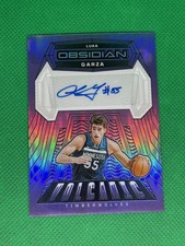 2023-24 Panini Obsidian Volcanic Signatures Purple Flood /49 Luka Garza Auto