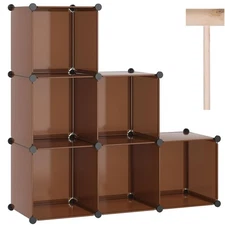 C&AHOME Cube Storage Organizer, 6-Cube Shelves Units, Closet Cabinet, DIY Pla...