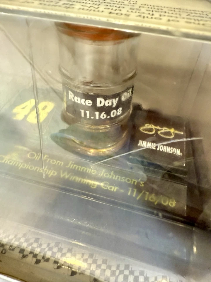 Action Gold Series #48 Jimmy Johnson 2008 edición limitada auténtico aceite Race Day Foto 2 de 4