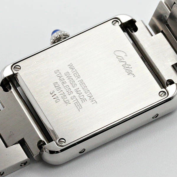CARTIER Tank Solo SM W5200013 Silver Dial SS Women's Watch Quartz 16.5mm TANK SO image 4