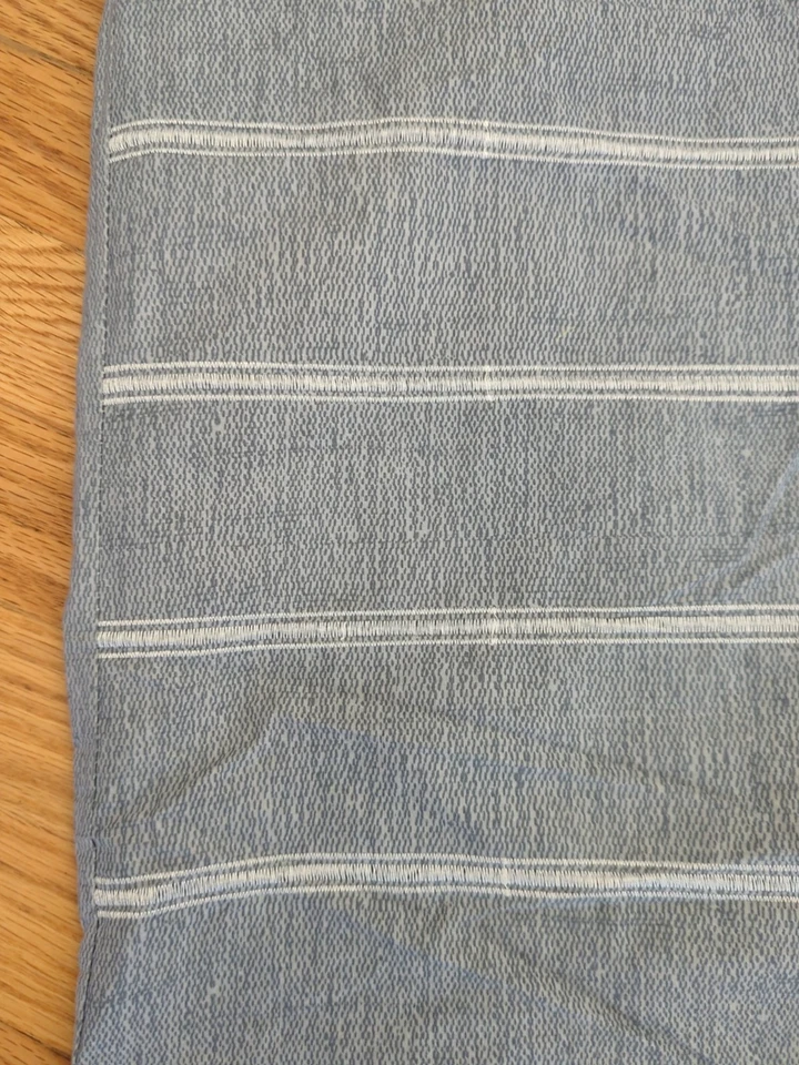 Set Of 2 Nautica Home Euro Shams Blue Gray White 100% Cotton - M44 - Image 2 of 4