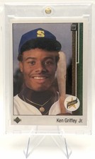 1989 Upper Deck Ken Griffey Jr Rookie RC #1 Mariners Iconic Rookie Card. rookie card picture