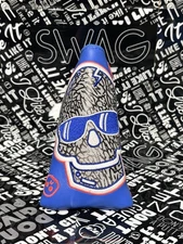 Swag Golf Don’t Give A Putt Lava And Blue Elephant Skull Blade Cover