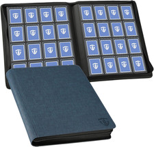 16 Pocket Toploader Binder Holds 640 3 X4 Toploader Hard Cases Sleeves Card Coll