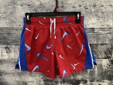 Nike Boys Swimsuit Bathing Suit Trunks Size M Medium 10/12 Swoosh Logo