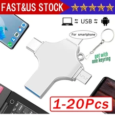USB 3.0 Flash Drive 128GB Type C Memory Photo Stick for iPhone Android iPad Lot