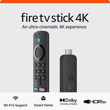 Amazon Fire TV Stick 4K Wi-Fi 6 | Dolby Vision / HDR10+ Atmos Ultra HD Streaming