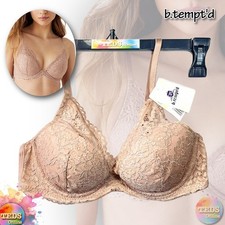 NWT b.tempt'd by Wacoal Women's 34B Ciao Bella Plunge Contour Bra 953344 Beige