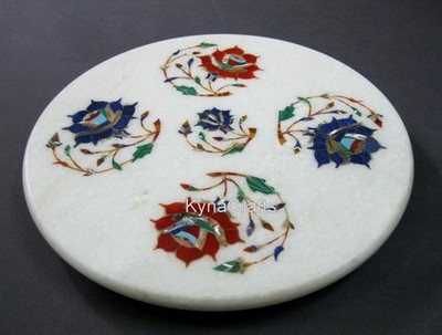 Kyna Crafts Tortilla Maker Marmor Chakla 10 Zoll Rund Kuchenbrett