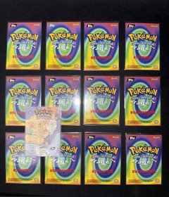 POKEKON TOPPS THE FIRST MOVIE COMPLETE BLACK LOGO 72/72 ENG EXC 1998