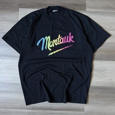 1990s Made In USA Jerzees Montauk New York T-shirt Size XXL (fits XL) EUC
