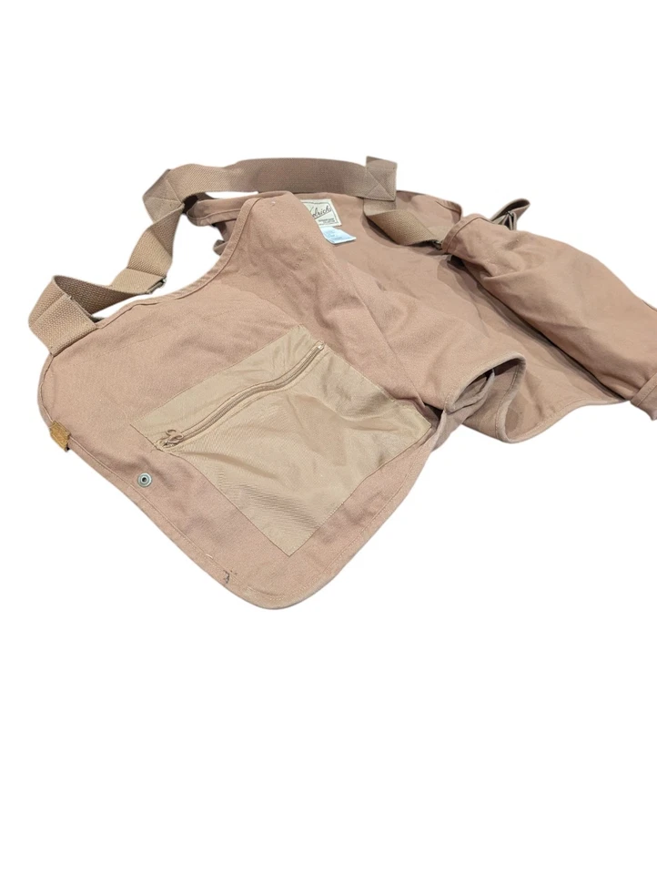 Men’s Woolrich Game Hunting Vest Tan Duck Canvas Brown Size 2XL - (50-52) 5525WT - Image 4 of 4