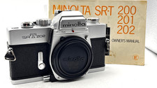 Minolta SRT202 camera, w/ manual, light meter works