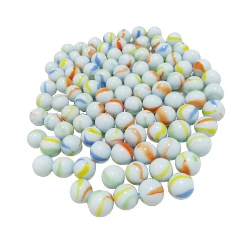 Marbles Milky & Color Glass Marble for Kids Runs Traditional Toys Games Party