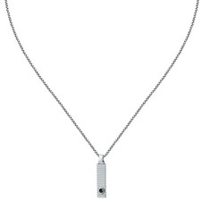 Pendente MORELLATO uomo Motown acciaio / pietra nera