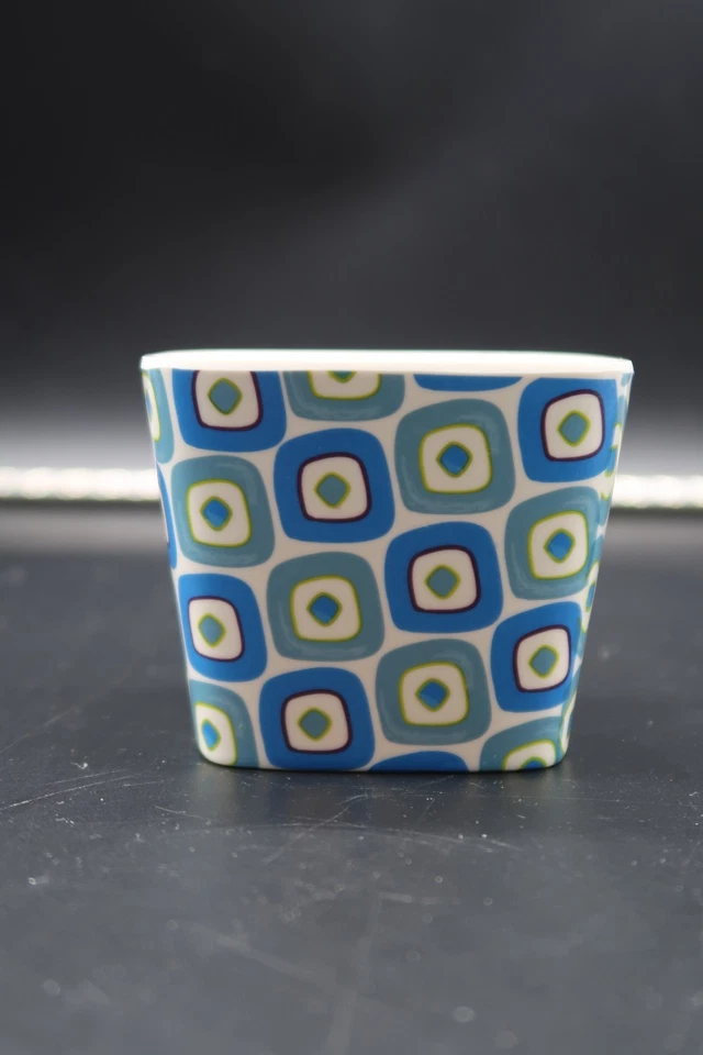 Pier 1 Par de Cuencos de Helado de Postre de Melamina Patrón Abstracto Foto 3 de 4